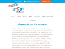 Tablet Screenshot of eagerkidsmontessori.com